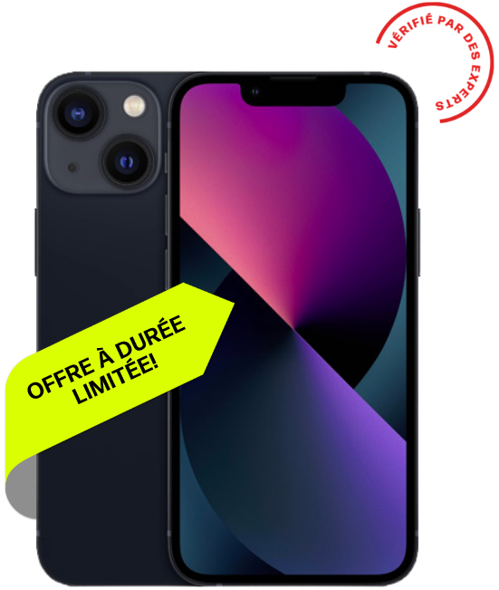 Smartphone with a colorful display and promotional text on a white background